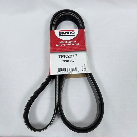 BANDO 7PK2217 Serpentine Belt Rib Ace Automotive Drive Belt OEM Quality - Picture 1 of 7
